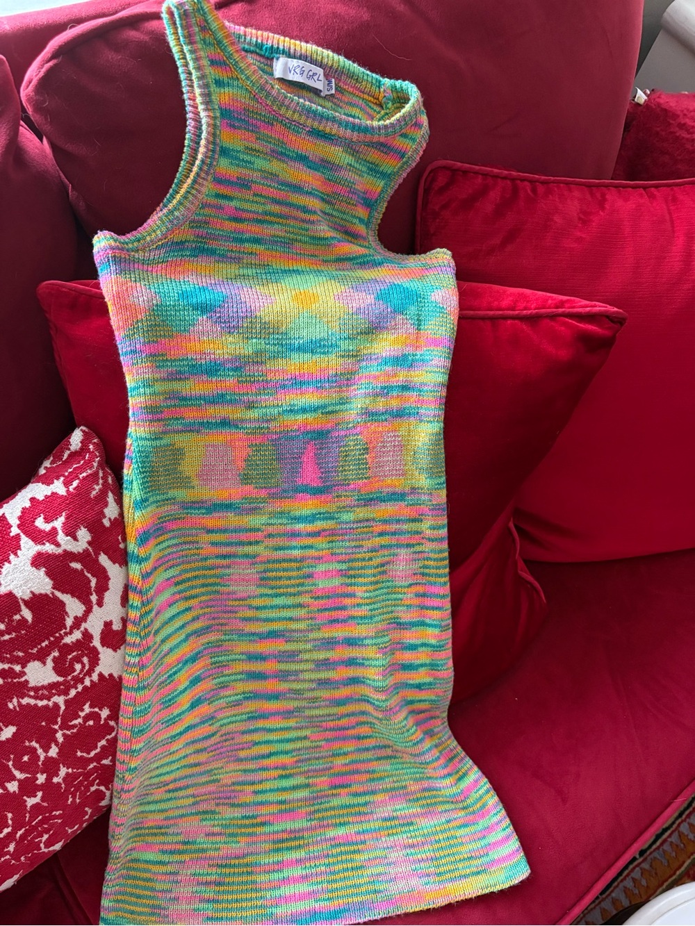 VRG GIRL knit dress multicolored S/M